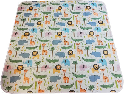 Born Cheeky Tapete Woodland Splash para cadeira alta grande 51 "antiderrapante à prova d'água lavável Splat Mat para bebê criança desmame de cadeira alta, artesanato bagunçado e sessões de brincadeira fácil de limpar