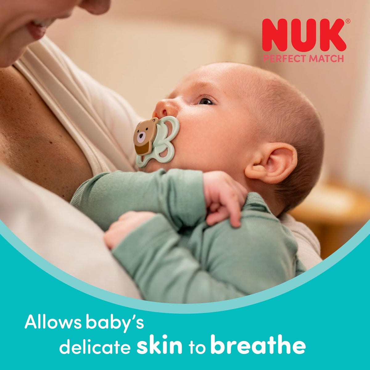 NUK Conjunto de Mamadeiras e Chupeta Perfect Match para Recém-nascidos | 0-3 Meses | 2 Mamadeiras Anticólicas (150 ml, 260 ml), 1 Chupeta Perfect Match Air | Arco-íris | Kit com 3 itens