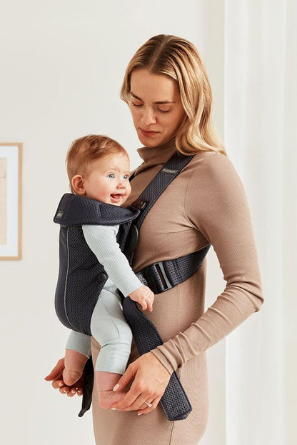BabyBjörn Porta-bebês Mini, malha 3D, antracite