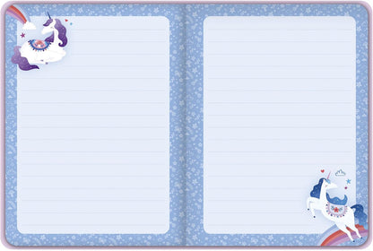 Janod - Caderno com Elástico - 144 Páginas - Tema Unicórnio - Formato A5 - Papelaria - Papelaria Unicórnio Presente para Meninas - 6 Anos ou Mais - J08932