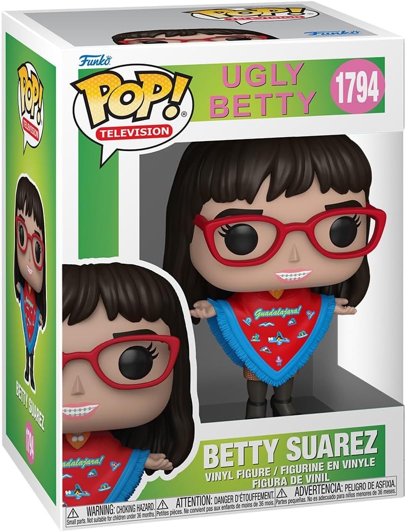 Funko Pop! TV: Ugly Betty - Betty Suarez - Figura de vinil colecionável - Ideia para presente - Produtos oficiais - Brinquedos para crianças e adultos - Fãs de TV - Figura modelo para colecionadores e exposição