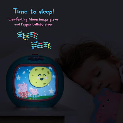 WOW! STUFF Peppa Pig Sleep Trainer | Auxiliar de sono pré-escolar | Luzes e sons | Para crianças de 3, 4 e 5 anos, multicolorido