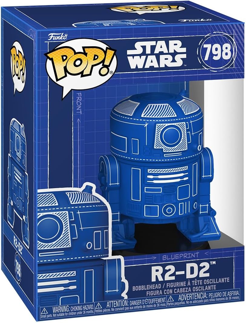 Funko Pop! Star Wars: Star Wars 1-R2-D2 BP - Figura de vinil colecionável - Ideia para presente - Produtos oficiais - Brinquedos para crianças e adultos - Fãs de cinema - Figura modelo para colecionadores e exposição