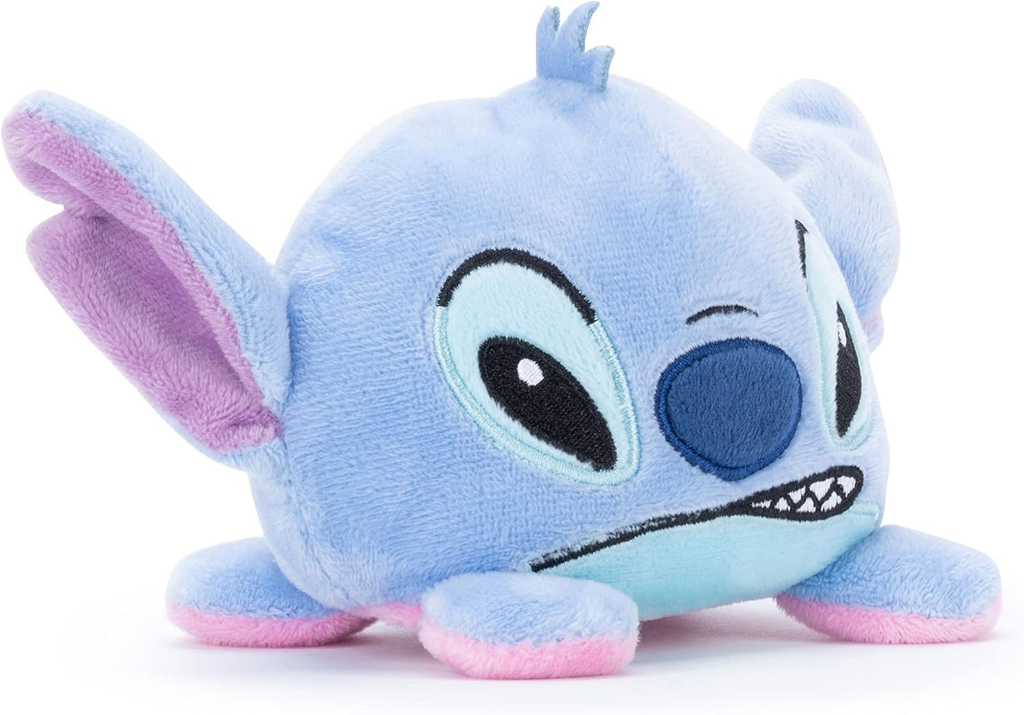 Disney Simba Official Stitch e Angel Pelúcia reversível para crianças Stitch, Azul, rosa