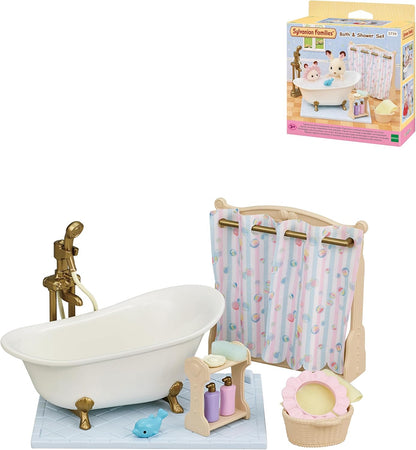 Sylvanian Families - Conjunto de Banho e Chuveiro 5739 - Conjuntos para Casa de Bonecas
