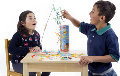 Melissa &amp; Doug suspenden juegos familiares para niños y adultos | Juego de mesa de juguete de equilibrio de torre apilable | Juegos de actividades para regalos familiares | Juegos de viaje al aire libre para niños de 8 a 12 años | Juegos