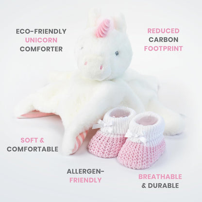 Baby Box Shop - Presentes personalizados para bebês - Cobertor de bebê personalizado e edredom de bebê zebra personalizado com botinhas de algodão cinza e branco, ideais para presentes de batizado