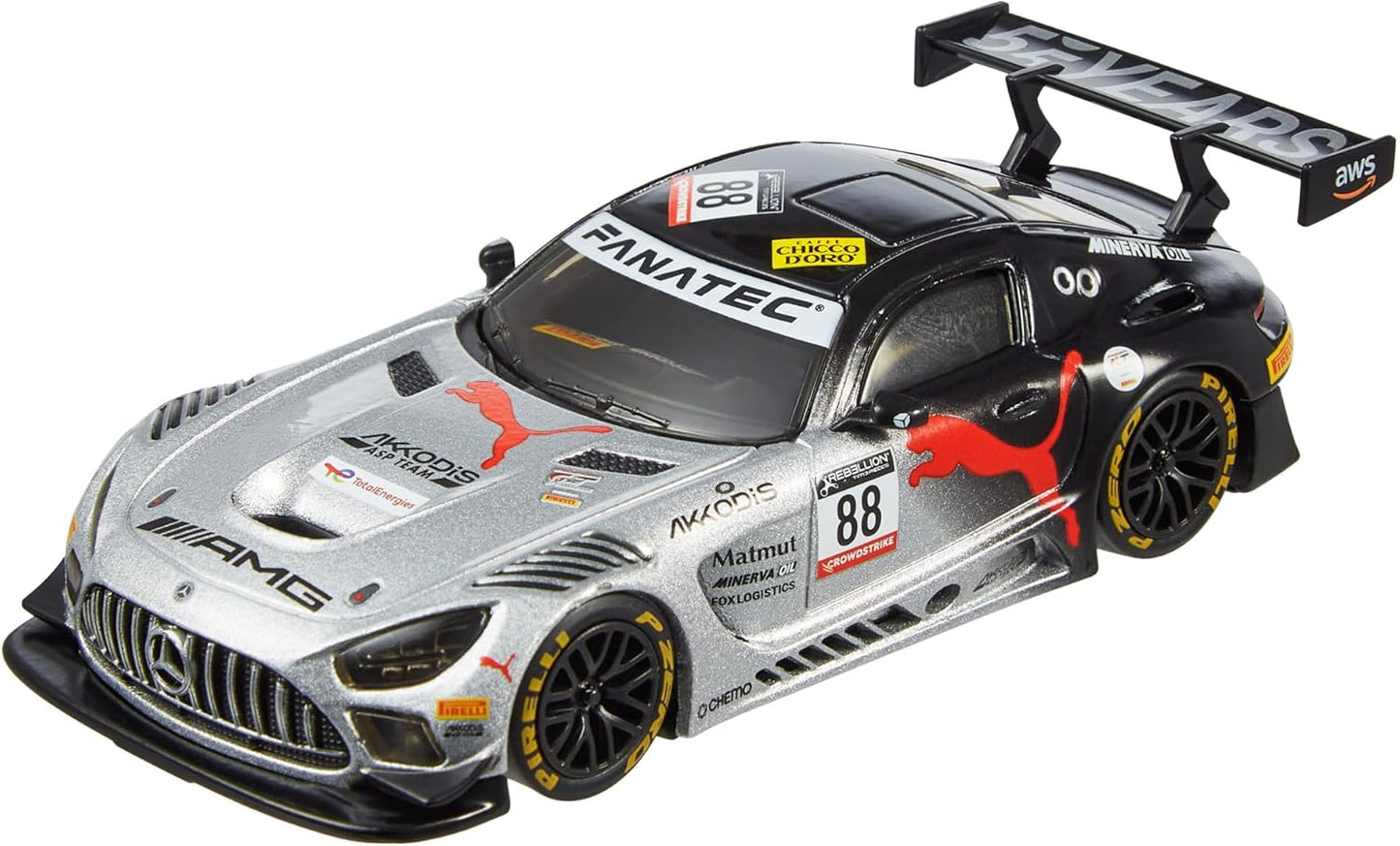 Hot Wheels Premium Mercedes-AMG GT3, Réplicas Oficiais Licenciadas para Colecionadores Adultos, Pneus Real Riders, Carroceria e Chassi em Metal, HMD44