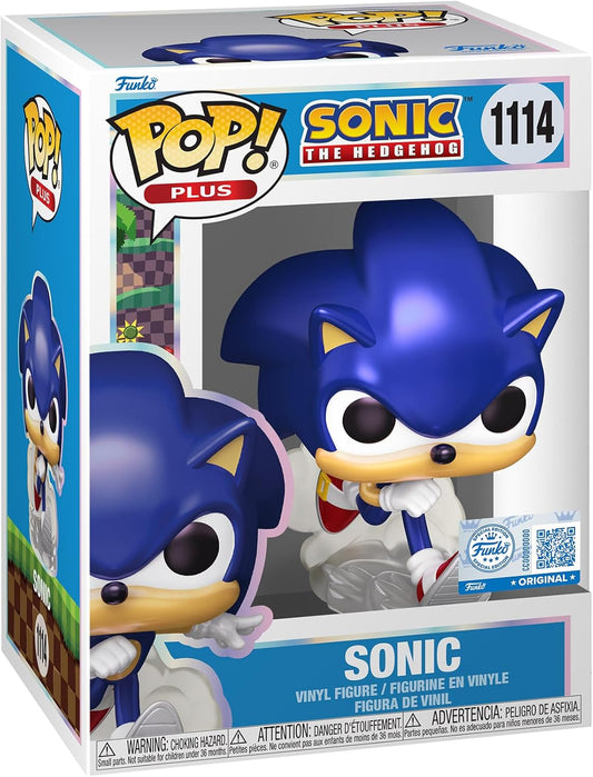 Funko Pop! Plus: Sonic the Hedgehog - Perolado - Sonic the Hedgehog - Figura de vinil colecionável - Ideia para presente - Produtos oficiais - Brinquedos para crianças e adultos - Fãs de videogames