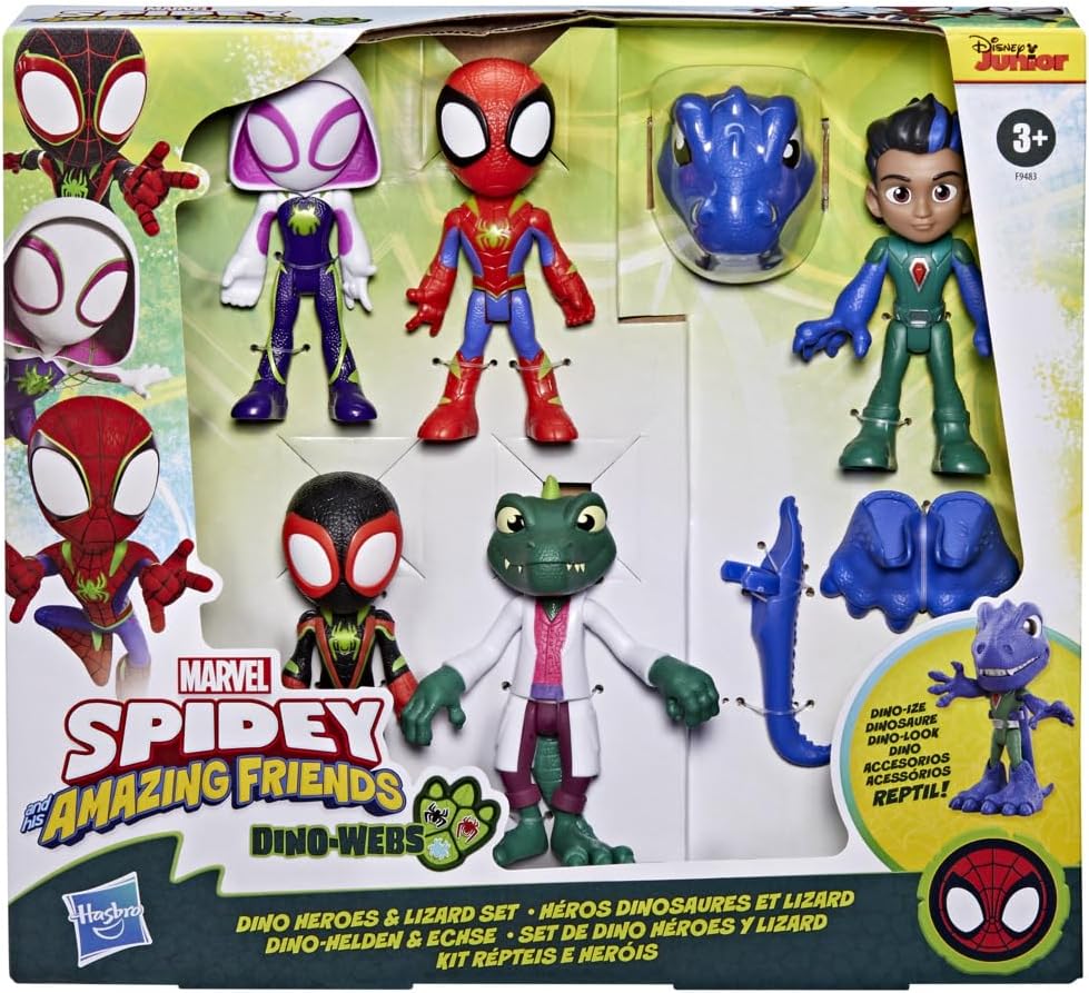 Pacote de Coleção de Dinossauros SAF do Homem-Aranha e seus Incríveis Amigos