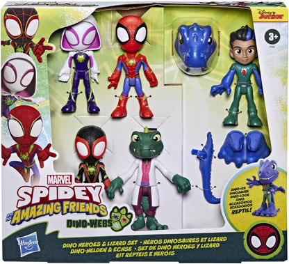 Pacote de Coleção de Dinossauros SAF do Homem-Aranha e seus Incríveis Amigos