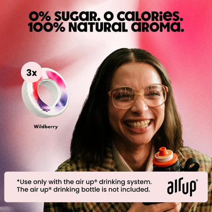 air up® 3 Cápsulas de Frutos Silvestres | Conjunto Degustação de Cápsulas de Sabor para 15 litros de Água sem Açúcar Sabor: Frutos Silvestres | Para garrafa air up® original