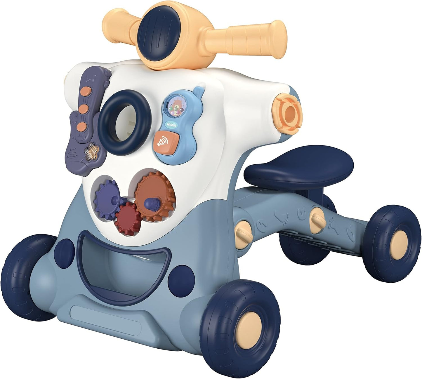 Andador de actividades para bebé 4 en 1 BabyDan Actisteps en gris paloma - Niño