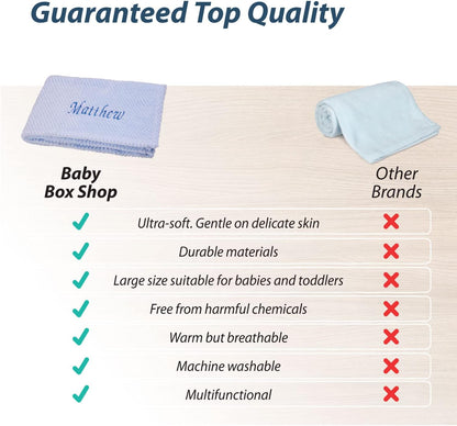 Cobertor de bebê personalizado para recém-nascido – Cobertor macio e fofinho para recém-nascidos – Cobertores personalizados para bebês - 75 cm x 100 cm
