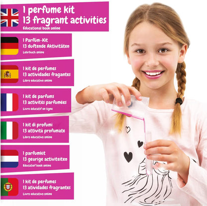 Science4you - Perfume Super Lab para crianças +8 anos - Kit científico com 13 atividades criativas: Laboratório de fabricação de perfumes, brinquedo educativo para crianças de 8 a 12 anos