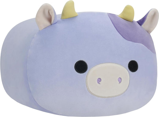 Squishmallows SQCR04185 Bubba-Purple Cow Stackables 12 pulgadas Tamaño mediano Ultrasoft Oficial Kelly Peluche