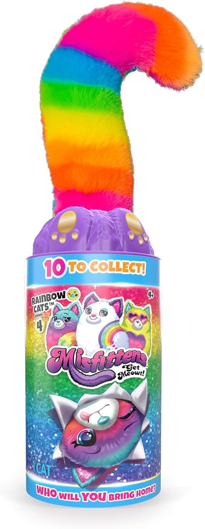 Basic Fun  Misfittens, Surprise Cat Plush Wave 4, Brinquedo macio e fofinho para meninas e meninos, Brinquedos para crianças pequenas, Presente de pelúcia para crianças, Adequado para crianças de 4 anos ou mais, Diversão básica, 03939