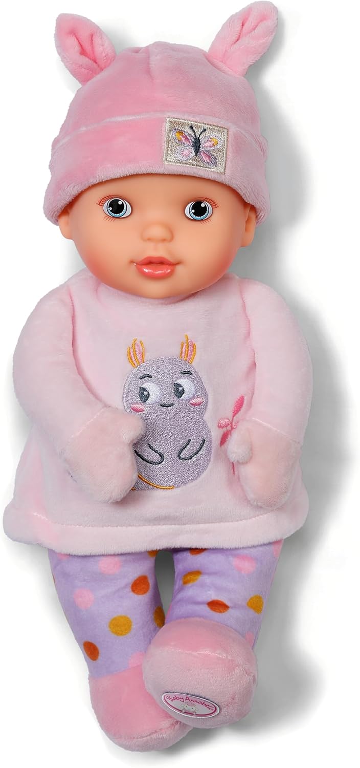 Baby Annabell Boneca para bebês, 30cm, cor rosa-claro, com corpo macio e chocalho - Adequada desde o nascimento (design atualizado)