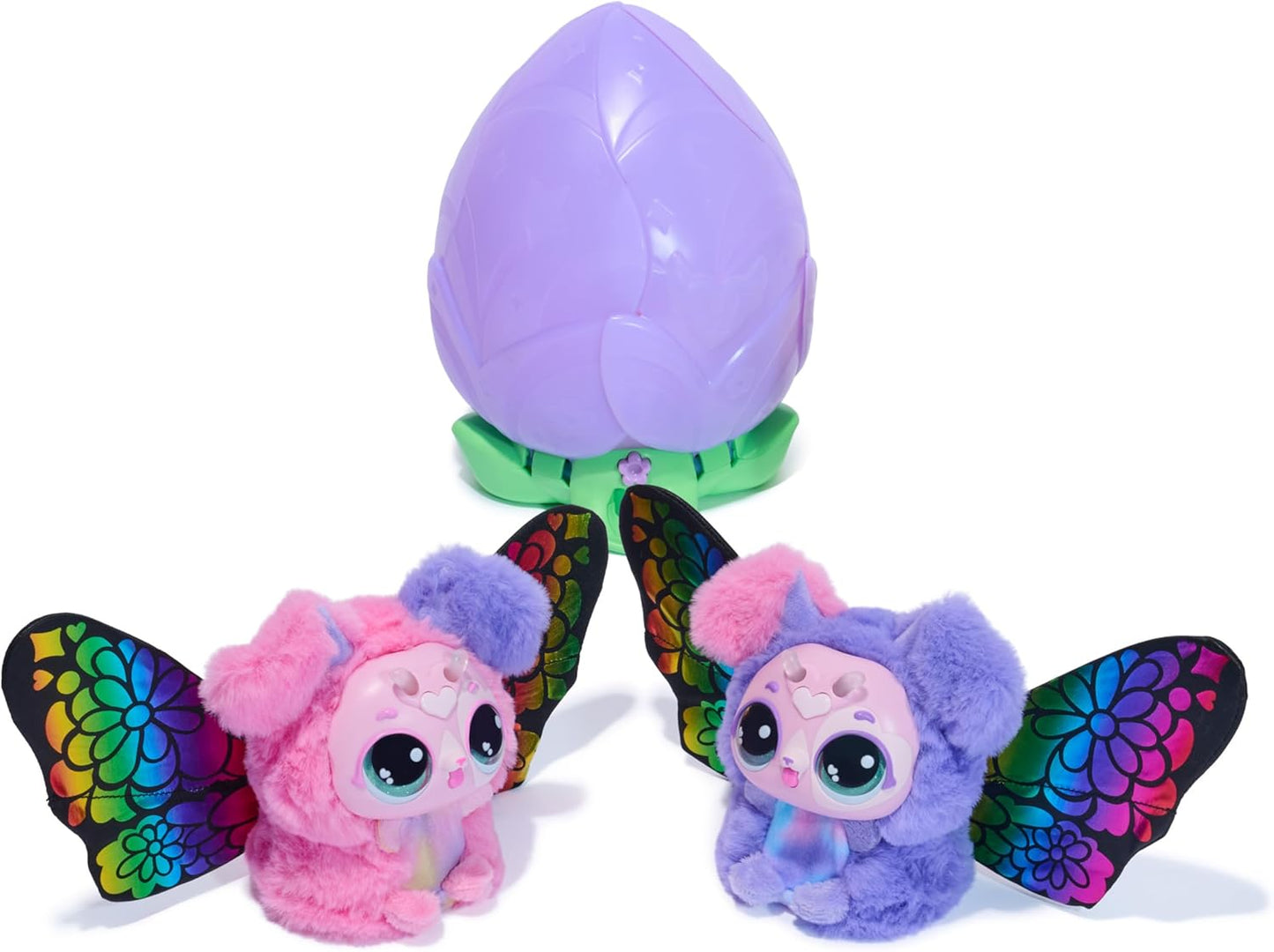 HATCHIMALS Bloomables, brinquedo interativo surpresa e flor com revelação e transformação repetíveis, mais de 100 sons e reações (os estilos variam), brinquedos infantis para meninas e meninos.