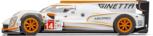 Scalextric C4061 Ginetta LMP1, Blanco/Naranja