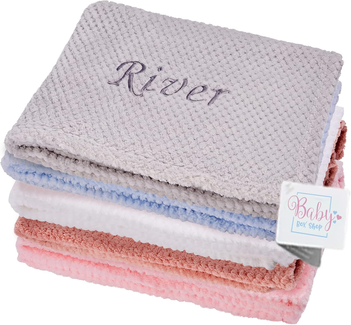 Cobertor de bebê personalizado para recém-nascido – Cobertor macio e fofinho para recém-nascidos – Cobertores personalizados para bebês - 75 cm x 100 cm