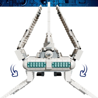 LEGO Kit de Modelo Star Wars 75459 Imperial Lambda-Class Shuttle – Inclui 5 minifiguras, incluindo Moff Gideon com o Sabre Sombrio – Presente para adolescentes a partir de 14 anos e fãs adultos de The Mandalorian