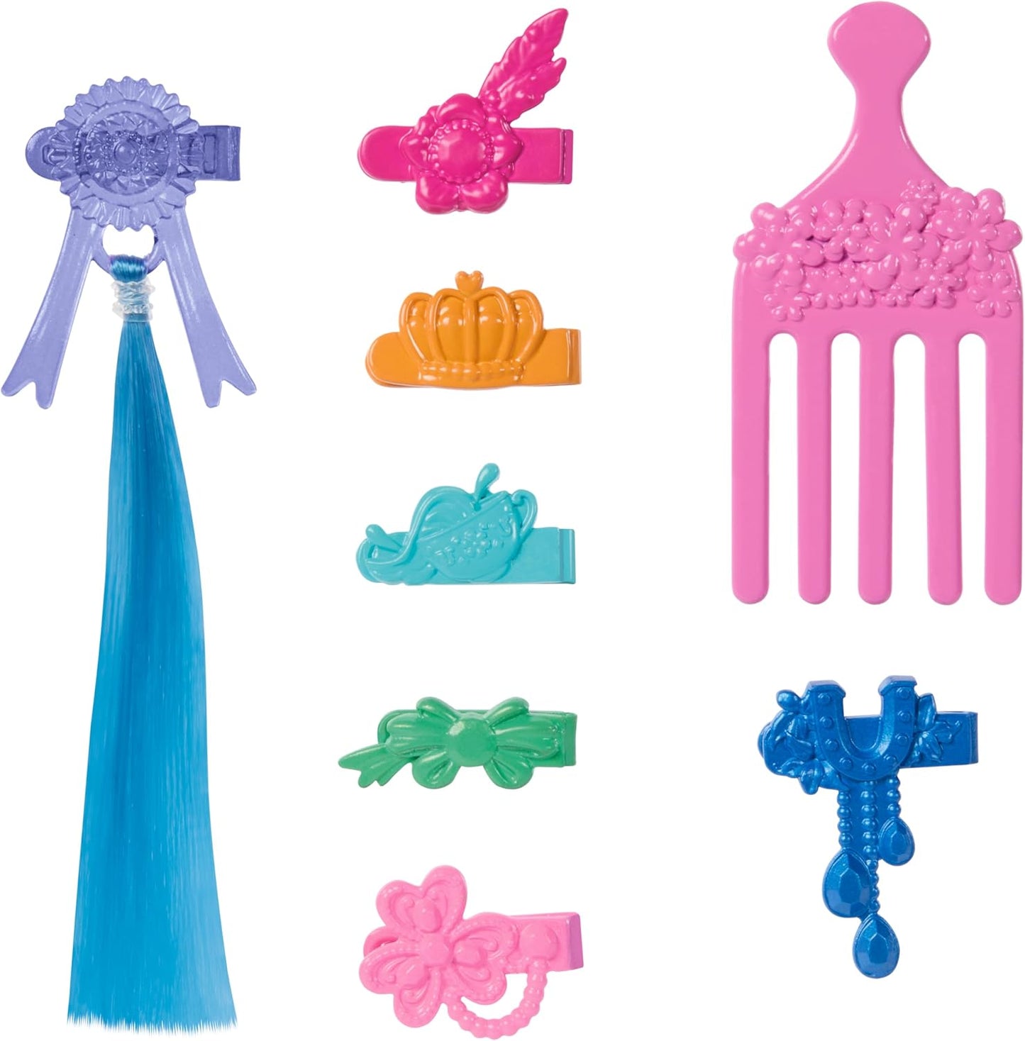 Barbie  Cavalo e acessórios, brinquedos de Barbie Mysteries: The Great Horse Chase, crina extra longa para escovar e pentear (os estilos podem variar), HXJ36