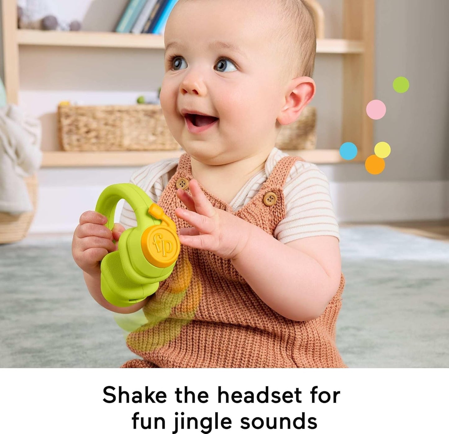 Fisher-Price Brinquedos para Recém-Nascidos Level-Up Little Gamer - Conjunto de Presente, Chocalho, Mordedor e Atividades com Textura para Bebês a partir de 3 Meses, HYR57