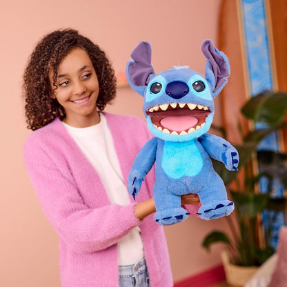 UAU! COISAS: Fantoche Disney Stitch com Efeitos Reais - Pelúcia Animatrônica de 45 cm, Mais de 100 Combinações de Ação e Som, Visual, Sensação e Som Realistas! 1ª Edição, A partir de 6 Anos
