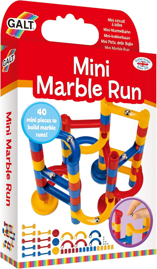 Galt Mini Marble Run, Kit de Construção Marble Run e Brinquedos Mini Octons Kit de Artesanato para Crianças