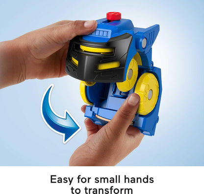 FP PRECOOL Fisher-Price Imaginext DC Super Friends Head Shifters Batman e Batmóvel transformável para brincadeiras de faz-de-conta a partir de 3 anos, HGX91, Multicolorido