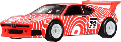 Hot Wheels Premium BMW M1 PROCAR, Veículos Car Culture Circuit Legends para Crianças a partir de 3 Anos e Fãs e Colecionadores Adultos, Coleção Premium de Veículos Car Culture em Escala 1:64, HKC79