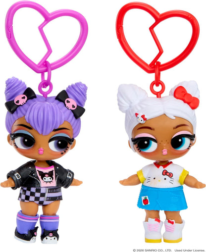L.O.L. Surprise Loves Hello Kitty – Pelúcia Grande Reversível com Boneca | Boneca-Chaveiro Inclusa, 7 Surpresas, Hello Kitty, Kuromi ou Tuxedosam, Para Maiores de 4 Anos