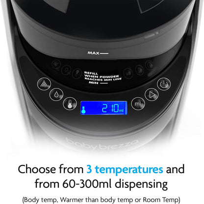 Baby Brezza – Formula Pro Advanced, Preparador Automático de Mamadeiras e Dispensador de Fórmula, Máquina de Preparação de Mamadeiras, Inclui Funil, Destinatário de Reposição e Tampa, Conjunto na Cor Preta