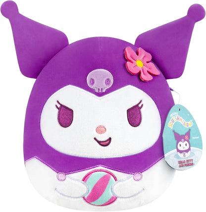 Squishmallows Pelúcia Original Sanrio Hello Kitty and Friends – Kuromi "Seize the Moment" (8 polegadas) – Pelúcia Oficial Jazwares