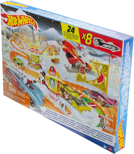 Hot Wheels Calendário do Advento com 24 surpresas que incluem 8 veículos