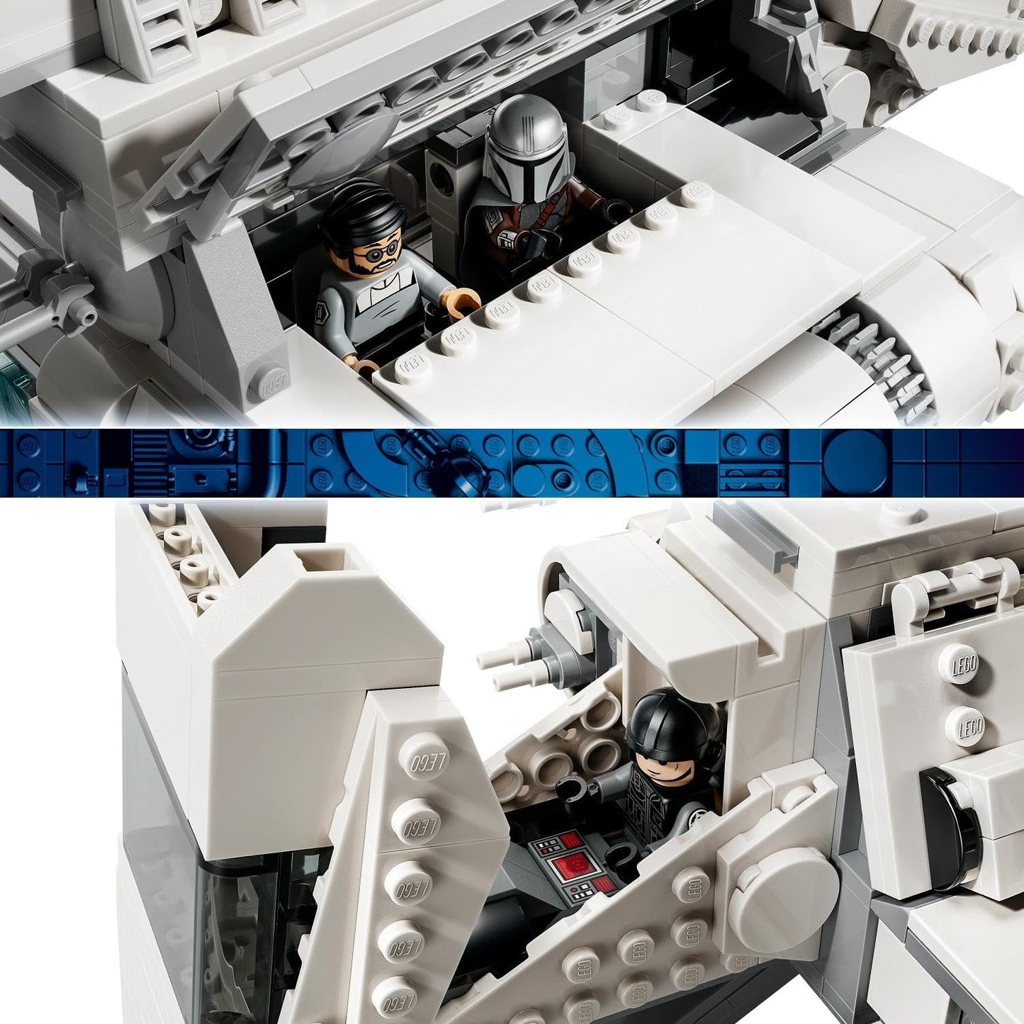 LEGO Kit de Modelo Star Wars 75459 Imperial Lambda-Class Shuttle – Inclui 5 minifiguras, incluindo Moff Gideon com o Sabre Sombrio – Presente para adolescentes a partir de 14 anos e fãs adultos de The Mandalorian
