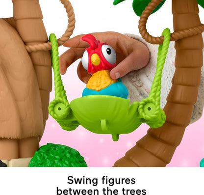 Brinquedo Fisher-Price Little People Disney Princess Moana Adventure Village Playset com figuras para brincadeiras de faz de conta para crianças a partir de 18 meses, JGP44