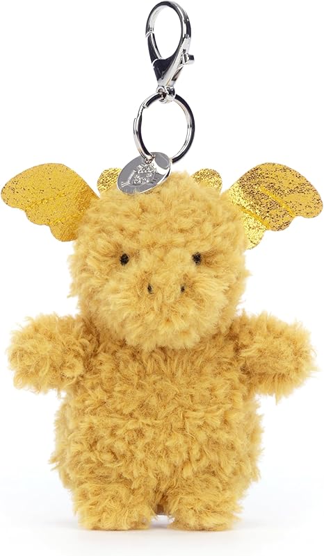 Jelly Cat Chaveiro com pingente de bolsa Little Golden Dragon