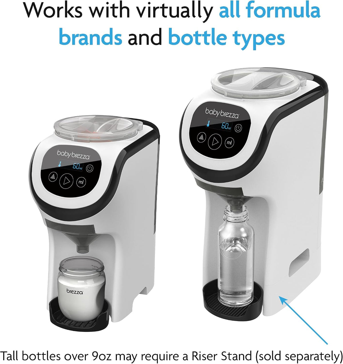 Baby Brezza Preparador de Fórmula Formula Pro Mini – Máquina compacta e portátil para preparar mamadeiras, ideal para espaços pequenos e viagens – Prepara a mamadeira perfeita para o seu bebê onde quer que você esteja.