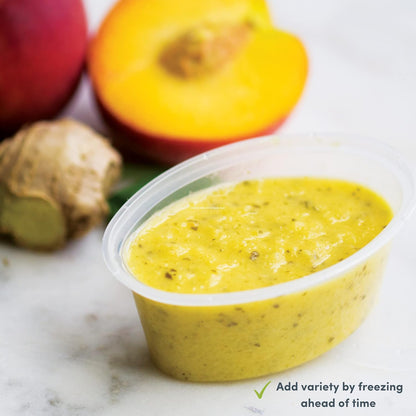 Mummy Cooks,  20 potes com porções de desmame de 6 meses ou mais para congelar comida para bebês, reutilizáveis, sem BPA