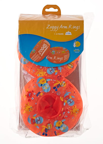 Zoggs Anéis de braço, faixas de braço de flutuabilidade dupla, braçadeiras de natação para crianças