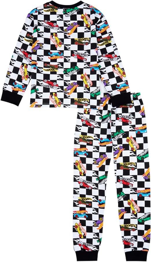 Hot Wheels Conjunto de pijamas para niños, regalos de coche para niños
