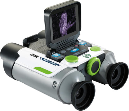 LeapFrog Câmera binocular Magic Adventures, binóculos interativos reais com visão noturna e câmera com zoom óptico de 10X, imagens educacionais da BBC, vídeos e fatos, brinquedo para 5, 6+ anos