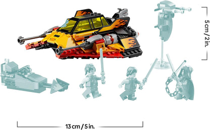 LEGO Star Wars 75414 The Force Burner Snowspeeder - Brinquedo de construção com 3 minifiguras com sabres de luz e uma moto speeder - Presente para meninos a partir de 7 anos e fãs de Reconstruir a Galáxia