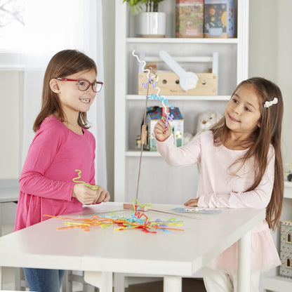 Melissa &amp; Doug suspenden juegos familiares para niños y adultos | Juego de mesa de juguete de equilibrio de torre apilable | Juegos de actividades para regalos familiares | Juegos de viaje al aire libre para niños de 8 a 12 años | Juegos