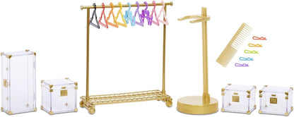 Rainbow High Fashion Studio - Boneca exclusiva com roupas, acessórios e 2 perucas brilhantes - Crie mais de 300 looks