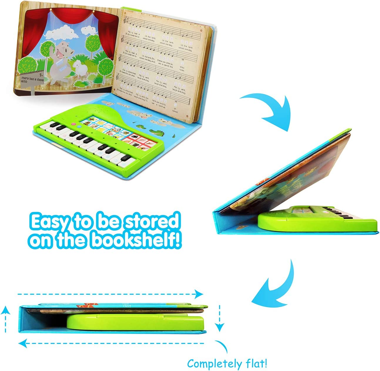 BEST LEARNING Meu primeiro livro de piano - brinquedo musical educacional para crianças de 3 a 5 anos - presente de aniversário ideal para meninos ou meninas de 3 e 4 anos