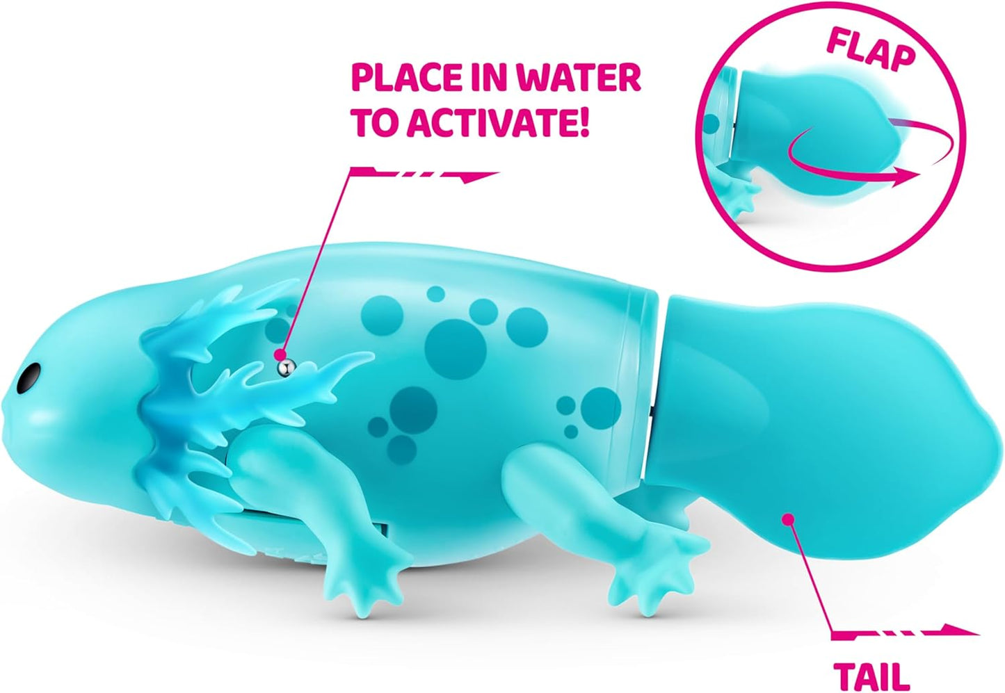 Pets Alive Robo Axolotl, Série 1, Axolotl Nadador, (Pacote com 2), Caixa de Correio