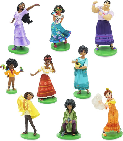 Disney Store Playset oficial de estatuetas Encanto Deluxe, Encanto, 9 peças, figuras detalhadas do Encanto, incluindo Mirabel, Dolores, Camilo, Bruno, Antonio, Luisa, Isabela, Julietta e Pepa, para maiores de 3 anos